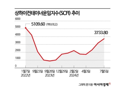 [수출선박이 없다]"선복량 없어 韓패스"…부산항 입출항 선박13% 줄어