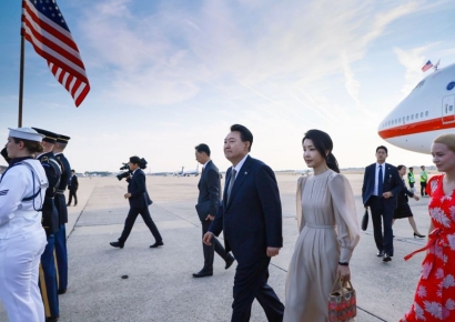 尹대통령, 워싱턴DC 도착…나토 정상회의 참석