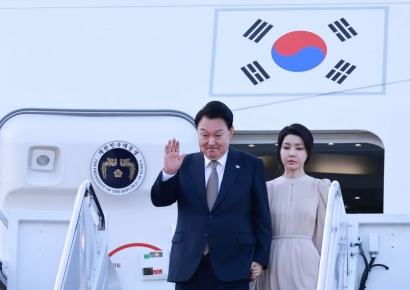 나토정상회의 참석 尹, 美 워싱턴DC서 일정 시작…외신도 주목 