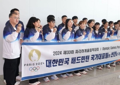 [포토] 배드민턴 국가대표 화이팅