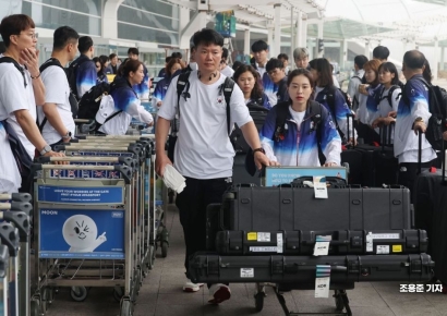 [포토] 사격팀의 선전을 기원합니다