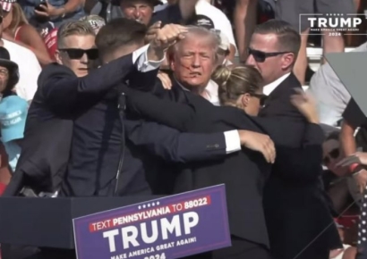 "트럼프 피격은 암살시도…총격범, 경호국 요원이 사살"