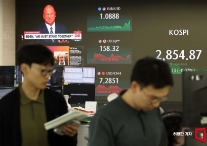 사흘째 하락한 코스피, 2800선 내줘