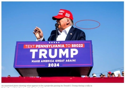 '트럼프 피격 총알' 포착한 NYT사진기자 "피가 보였다, 계속 찍었다"