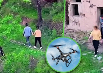 "친정 간다"던 아내, 남편이 드론 띄워 확인해보니 '불륜'