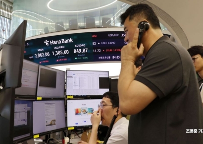 [포토] 동반 상승 출발한 코스피와 원달러 환율 