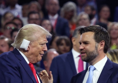 "승리의 정점" 美공화당 전대 달군 '트럼프 등장'(종합) 