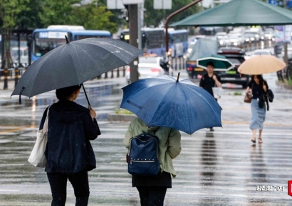 [포토] '중부 밤부터 강한 비, 최고 250mm'