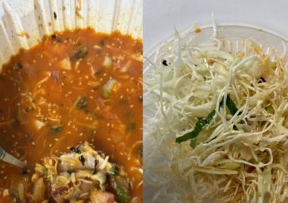 "양배추 인심만 넘쳐난 4만원 물회…회는 15점도 안돼요"