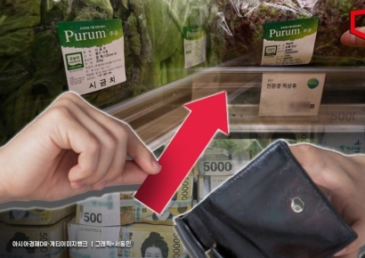 밥상물가 비상등…한달새 상추 290%·시금치 130%↑