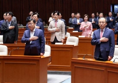 與, 우 의장 방송4법 중재안 사실상 거부…강행 시 필리버스터