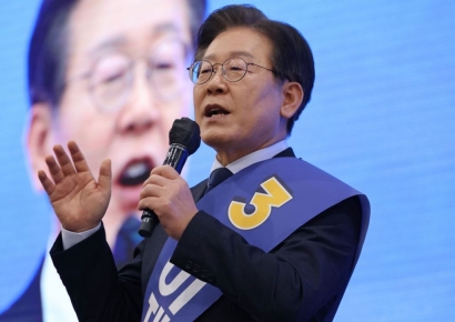 '어대명 넘어 구대명' 이재명, 5곳 경선 득표율 91.7% 압승