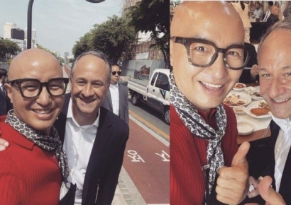 "참 좋은 분 만났다"…홍석천, 미국 부통령 남편과 '다정샷' 재조명