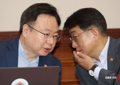 [포토] 대화하는 조규홍, 박상우 장관