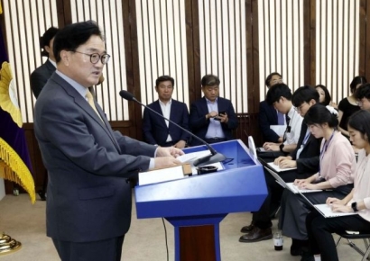 [포토] 우원식 "방송법 타협 막혀…정부·여당 변화없다면 처리"