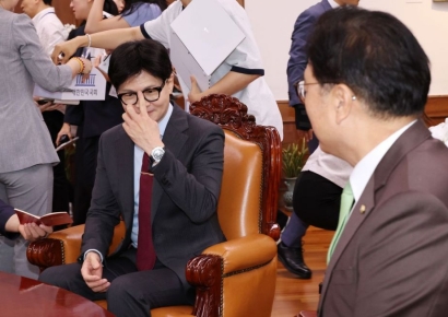 한동훈, 우 의장 만나 "합의정신 잘 지키는 협치해야"