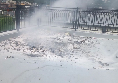 北오물풍선 기폭장치가 '화재'로…"풍선 속 가스도 폭발 위험"