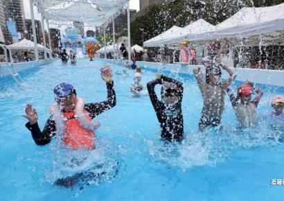 [포토] 찜통 더위엔 역시 물놀이