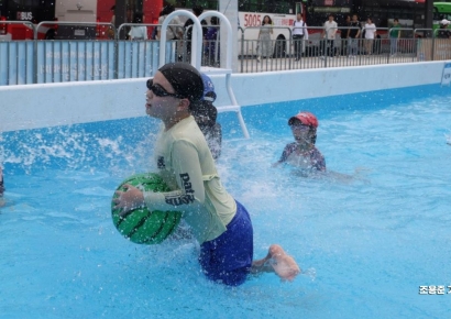 [포토] 폭염엔 물놀이가 최고