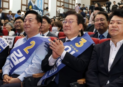 이재명, 충남 경선 88.87% 득표···최고위원 1위 김민석