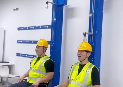 넘어지고 감전되고…실제같은 CJ대한통운 안전체험관