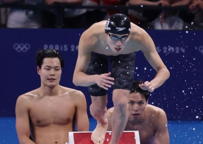 사상 첫 결승 진출 남자 계영 800m 6위…메달 획득은 실패[파리올림픽]