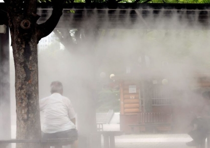 [포토] 시원하게 가동 되는 쿨링포그