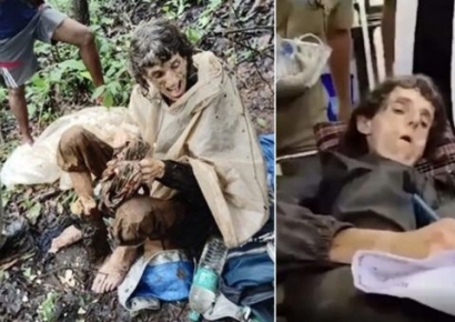 "남편이 40일간 굶겼다"…美 여성, 인도 정글서 쇠사슬 묶인채 발견