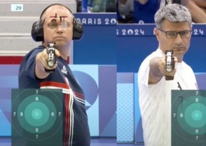 "귀마개도 필요없어"…무심하게 주머니에 손 넣고도 은메달 딴 사수 화제[파리올림픽]