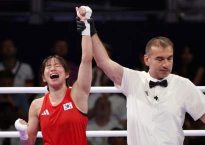 '韓 첫 여자 복싱 메달' 임애지, 복싱 준결승 진출…동메달 확보[파리올림픽]