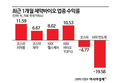 반도체 가고 '제약바이오株 강세' 이어질까