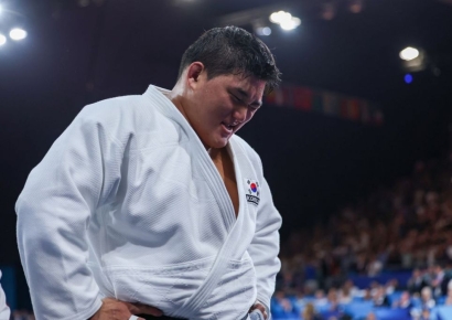 "졌지만 잘 싸웠다"…김민종, 유도 최중량급 은메달(종합)[파리올림픽]