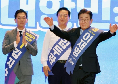 이재명, 경기 경선서 90% 넘는 압승…김민석, 최고위원 1위 굳히기(종합)