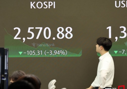 '검은 월요일' 현실화…코스피 2600선 내줬다