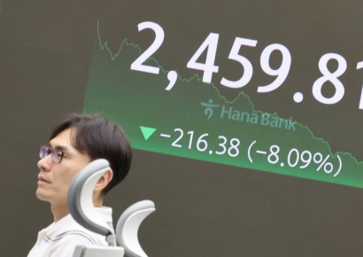 美경기둔화 우려가 삼킨 코스피…시총 2000조 이하로