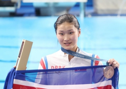 북한 다이버 김미래, 두 번째 메달[파리올림픽]