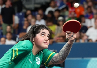 ‘한 팔 탁구’ 선수…"꿈을 포기하지 마세요"[파리올림픽]