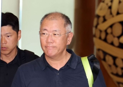 [포토] 올림픽 출장 마친 정의선 회장