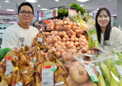 '1000원대 대파' 나왔다…롯데마트, 상생 농산물 판매