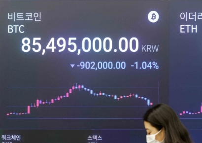 [포토] 美 경기 침체 우려 완화 '비트코인 급등'