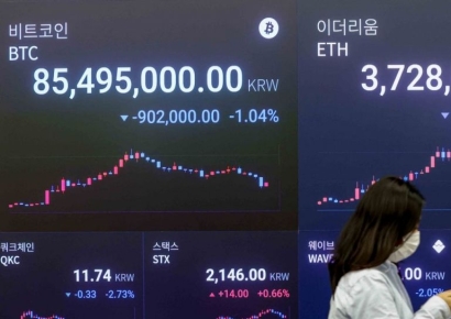 [포토] 비트코인 다시 8천만원 중반