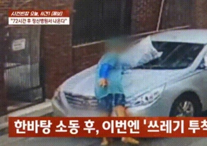 이웃 차 부수고 쓰레기 투척…"나 대통령 안다" 황당 주장