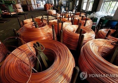 "골드만삭스, 2025년 구리가격 전망치 5천달러 하향"