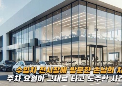 "내 차 어디갔지"…외제차 전시장 주차요원, 고객차 타고 도주