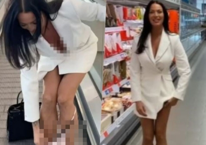 마트서 속옷 벗은 유명 인플루언서女…빵 진열대에 넣기도