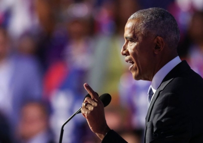 시카고 찾은 오바마 "횃불 전달됐다…해리스, 준비된 대통령"(종합)