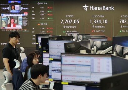 [포토] 상승 출발한 코스피 지수