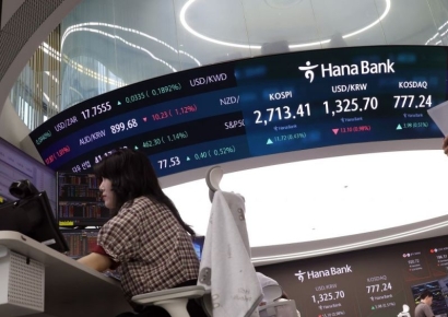 쏟아진 반도체 매물…코스피, 27.55P 하락 마감