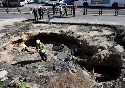 [포토] 연희동 인근에서 발생한 씽크홀