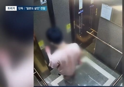 피묻은 손으로…CCTV에 찍힌 '일본도 살인' 피의자 모습 '충격'